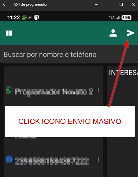 BOTON ENVIO MASIVO NEGOCIOBOT